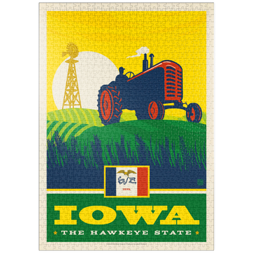 Darstellung des Puzzle Motivs puzzleplate Iowa: The Hawkeye State 1000 Puzzle