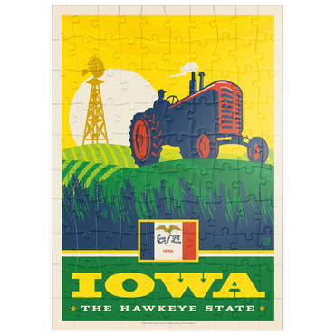 Darstellung des Puzzle Motivs puzzleplate Iowa: The Hawkeye State 100 Puzzle