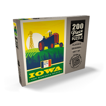 Darstellung des Puzzle Motivs Iowa: The Hawkeye State 200 Puzzle Schachtel Ansicht2