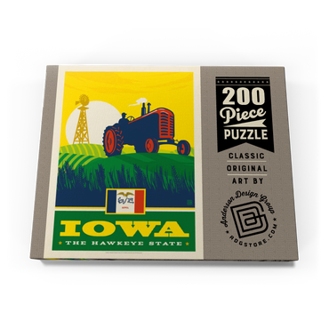 Darstellung des Puzzle Motivs Iowa: The Hawkeye State 200 Puzzle Schachtel Ansicht3