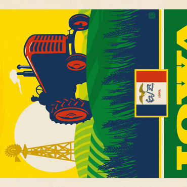 Darstellung des Puzzle Motivs Iowa: The Hawkeye State 200 Puzzle 3D Modell