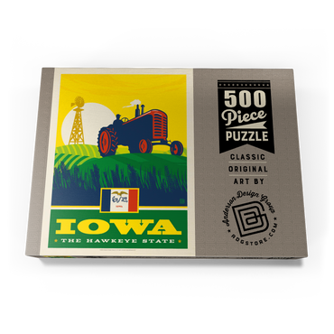 Darstellung des Puzzle Motivs Iowa: The Hawkeye State 500 Puzzle Schachtel Ansicht3