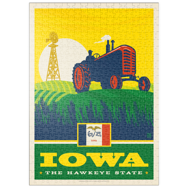 Darstellung des Puzzle Motivs puzzleplate Iowa: The Hawkeye State 500 Puzzle