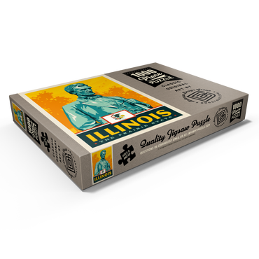 Darstellung des Puzzle Motivs Illinois: The Prairie State 1000 Puzzle Schachtel Ansicht1