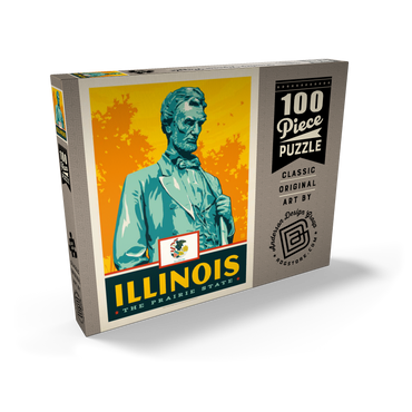 Darstellung des Puzzle Motivs Illinois: The Prairie State 100 Puzzle Schachtel Ansicht2