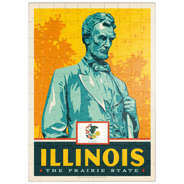 Darstellung des Puzzle Motivs puzzleplate Illinois: The Prairie State 100 Puzzle