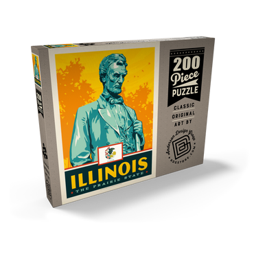 Darstellung des Puzzle Motivs Illinois: The Prairie State 200 Puzzle Schachtel Ansicht2