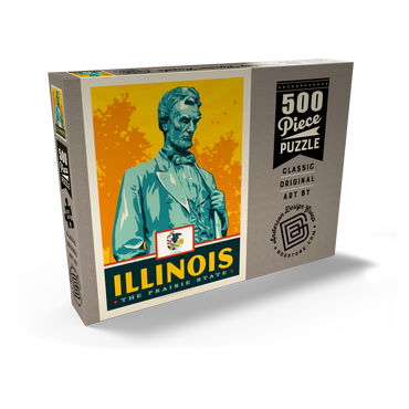Darstellung des Puzzle Motivs Illinois: The Prairie State 500 Puzzle Schachtel Ansicht2