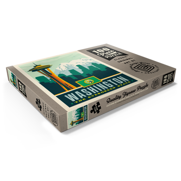 Darstellung des Puzzle Motivs Washington: The Evergreen State 100 Puzzle Schachtel Ansicht1