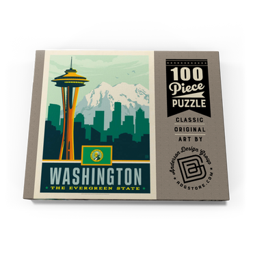 Darstellung des Puzzle Motivs Washington: The Evergreen State 100 Puzzle Schachtel Ansicht3