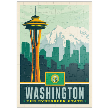 Darstellung des Puzzle Motivs puzzleplate Washington: The Evergreen State 100 Puzzle