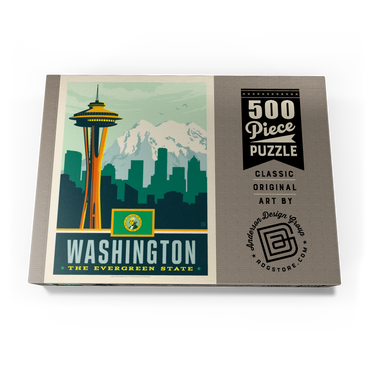 Darstellung des Puzzle Motivs Washington: The Evergreen State 500 Puzzle Schachtel Ansicht3