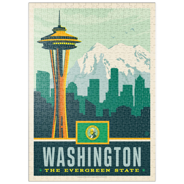 Darstellung des Puzzle Motivs puzzleplate Washington: The Evergreen State 500 Puzzle