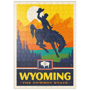 Darstellung des Puzzle Motivs puzzleplate Wyoming: The Cowboy State 200 Puzzle