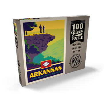 Darstellung des Puzzle Motivs Arkansas: The Natural State 100 Puzzle Schachtel Ansicht2