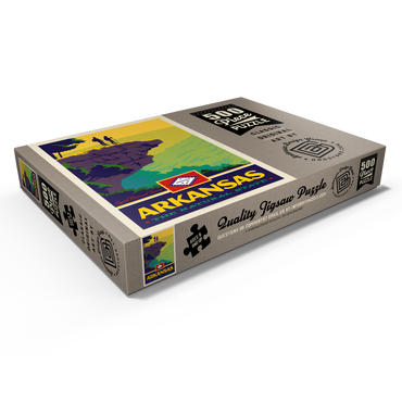 Darstellung des Puzzle Motivs Arkansas: The Natural State 500 Puzzle Schachtel Ansicht1