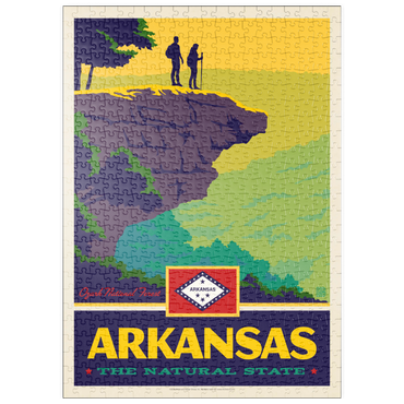Darstellung des Puzzle Motivs puzzleplate Arkansas: The Natural State 500 Puzzle