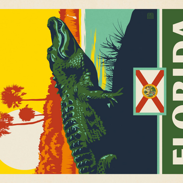 Darstellung des Puzzle Motivs Florida: The Sunshine State 1000 Puzzle 3D Modell