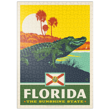 Darstellung des Puzzle Motivs puzzleplate Florida: The Sunshine State 500 Puzzle