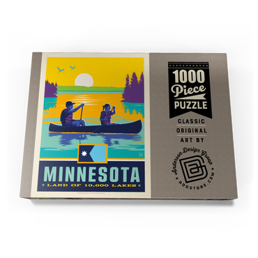 Darstellung des Puzzle Motivs Minnesota: Land of 10,000 Lakes 1000 Puzzle Schachtel Ansicht3