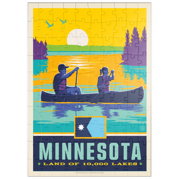 Darstellung des Puzzle Motivs puzzleplate Minnesota: Land of 10,000 Lakes 100 Puzzle