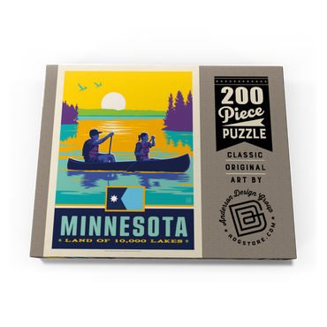 Darstellung des Puzzle Motivs Minnesota: Land of 10,000 Lakes 200 Puzzle Schachtel Ansicht3