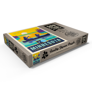 Darstellung des Puzzle Motivs Minnesota: Land of 10,000 Lakes 500 Puzzle Schachtel Ansicht1