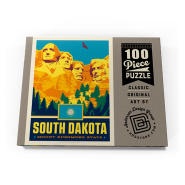 Darstellung des Puzzle Motivs South Dakota: Mount Rushmore State 100 Puzzle Schachtel Ansicht3