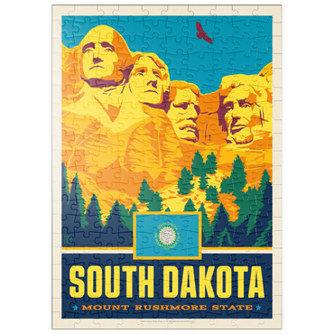 Darstellung des Puzzle Motivs puzzleplate South Dakota: Mount Rushmore State 200 Puzzle