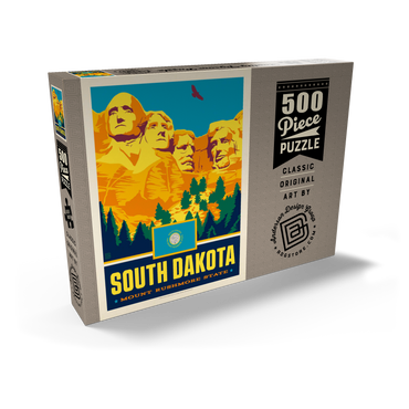 Darstellung des Puzzle Motivs South Dakota: Mount Rushmore State 500 Puzzle Schachtel Ansicht2