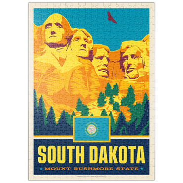 Darstellung des Puzzle Motivs puzzleplate South Dakota: Mount Rushmore State 500 Puzzle