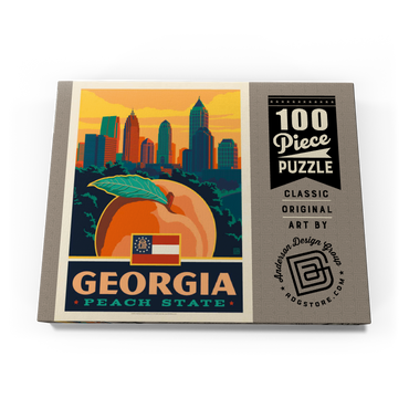 Darstellung des Puzzle Motivs Georgia: Peach State 100 Puzzle Schachtel Ansicht3