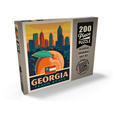 Darstellung des Puzzle Motivs Georgia: Peach State 200 Puzzle Schachtel Ansicht2