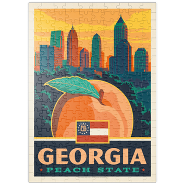 Darstellung des Puzzle Motivs puzzleplate Georgia: Peach State 200 Puzzle