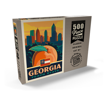 Darstellung des Puzzle Motivs Georgia: Peach State 500 Puzzle Schachtel Ansicht2