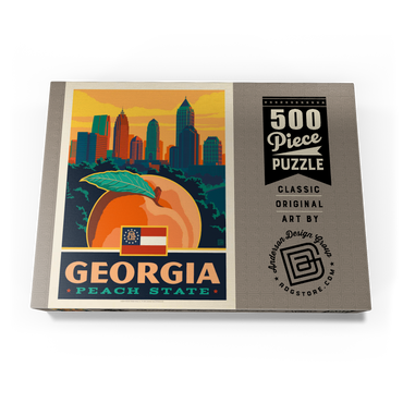 Darstellung des Puzzle Motivs Georgia: Peach State 500 Puzzle Schachtel Ansicht3