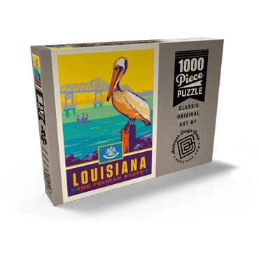 Darstellung des Puzzle Motivs Louisiana: The Pelican State 1000 Puzzle Schachtel Ansicht2