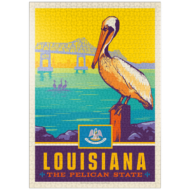 Darstellung des Puzzle Motivs puzzleplate Louisiana: The Pelican State 1000 Puzzle