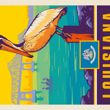 Darstellung des Puzzle Motivs Louisiana: The Pelican State 1000 Puzzle 3D Modell