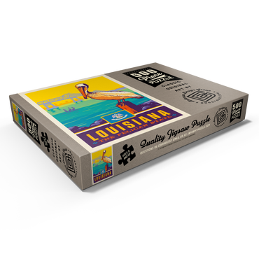 Darstellung des Puzzle Motivs Louisiana: The Pelican State 500 Puzzle Schachtel Ansicht1