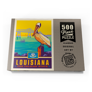 Darstellung des Puzzle Motivs Louisiana: The Pelican State 500 Puzzle Schachtel Ansicht3