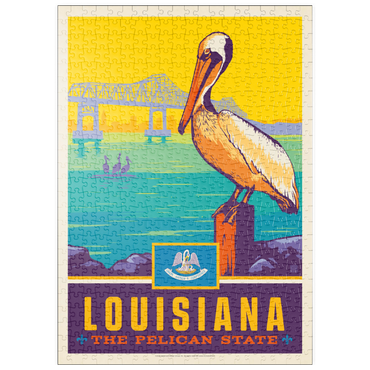 Darstellung des Puzzle Motivs puzzleplate Louisiana: The Pelican State 500 Puzzle