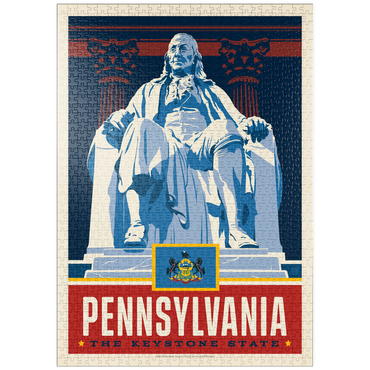 Darstellung des Puzzle Motivs puzzleplate Pennsylvania: The Keystone State 1000 Puzzle