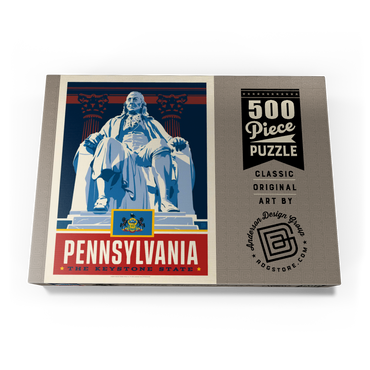 Darstellung des Puzzle Motivs Pennsylvania: The Keystone State 500 Puzzle Schachtel Ansicht3