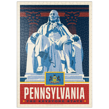 Darstellung des Puzzle Motivs puzzleplate Pennsylvania: The Keystone State 500 Puzzle