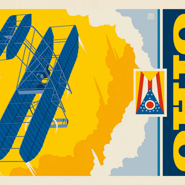 Darstellung des Puzzle Motivs Ohio: The Birthplace of Aviation 1000 Puzzle 3D Modell