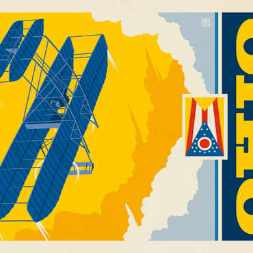 Darstellung des Puzzle Motivs Ohio: The Birthplace of Aviation 100 Puzzle 3D Modell