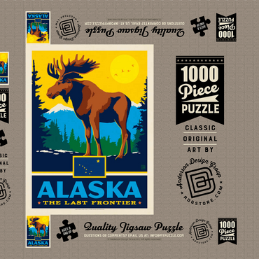 Darstellung des Puzzle Motivs Alaska: The Last Frontier 1000 Puzzle Schachtel 3D Modell