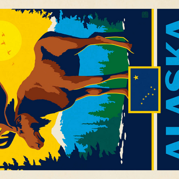 Darstellung des Puzzle Motivs Alaska: The Last Frontier 100 Puzzle 3D Modell