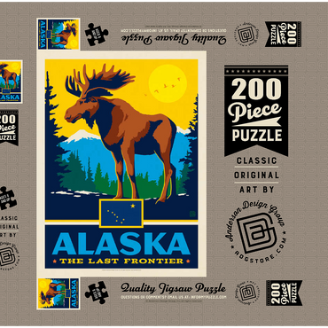Darstellung des Puzzle Motivs Alaska: The Last Frontier 200 Puzzle Schachtel 3D Modell